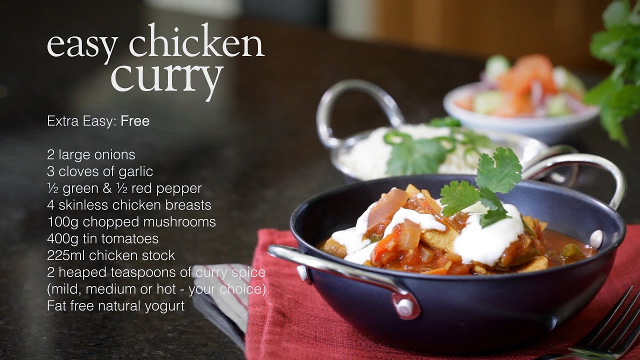 Slimming World Syn-free easy chicken curry recipe - FREE