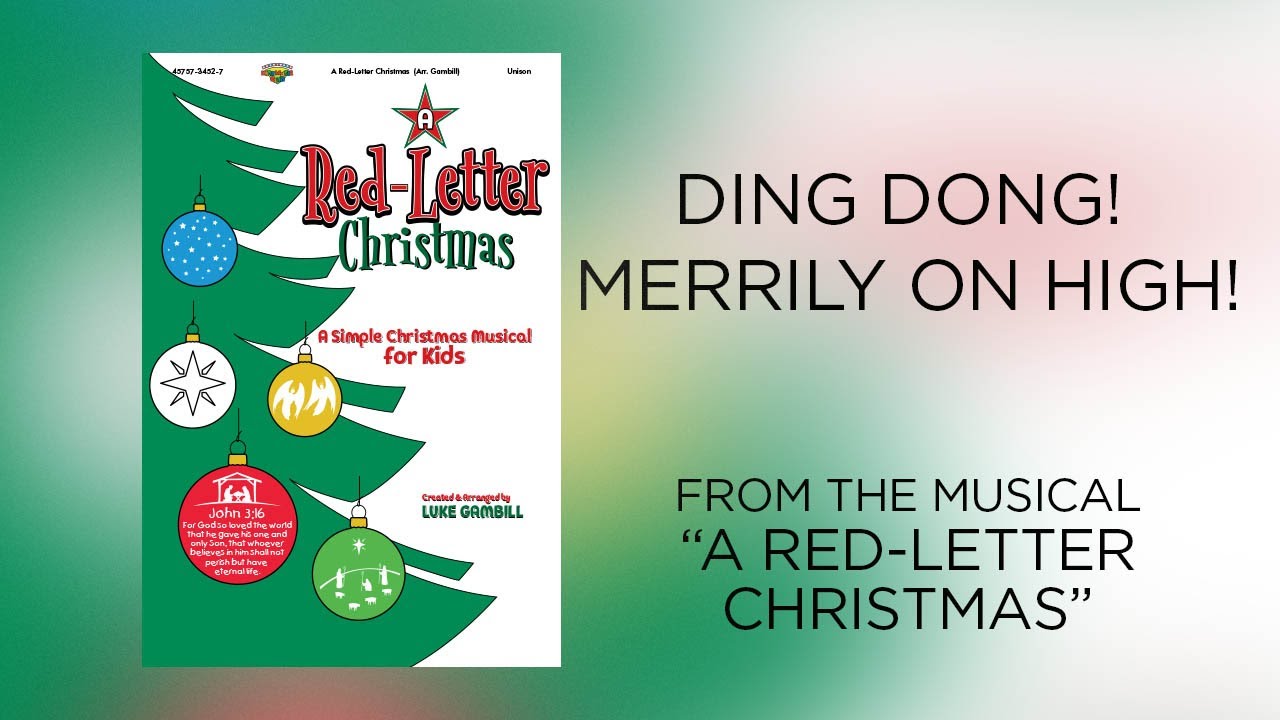 Ding Dong! Merrily on High! (Lyric Video) | A Red-Letter Christmas [Simple Christmas Kids]