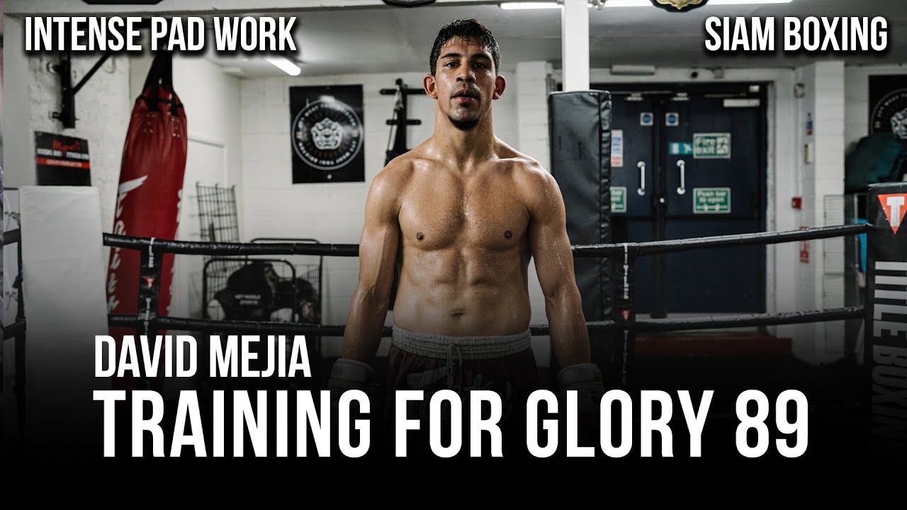 David Mejia Training for Glory 89 - Intense K1 Pad Work