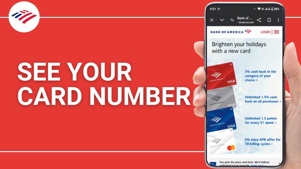 How To See Your Card Number On Bank Of America App