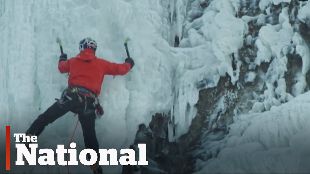 Will Gadd Climbs Ice on Frozen Niagara Falls