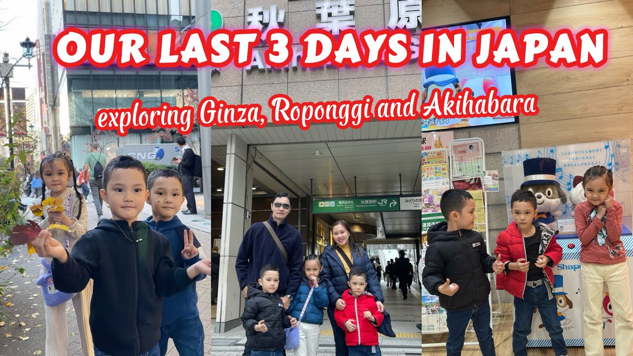 Shopping in Tokyo, Exploring Ginza, Roppongi and Akihabara #japanvlog #tokyo  #traveljapan 