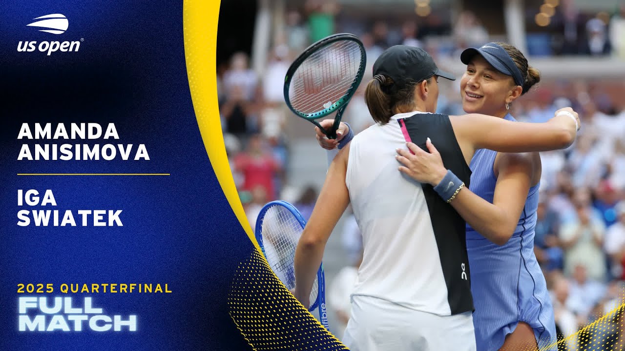 Amanda Anisimova vs. Iga Swiatek Full Match | 2025 US Open Quarterfinal