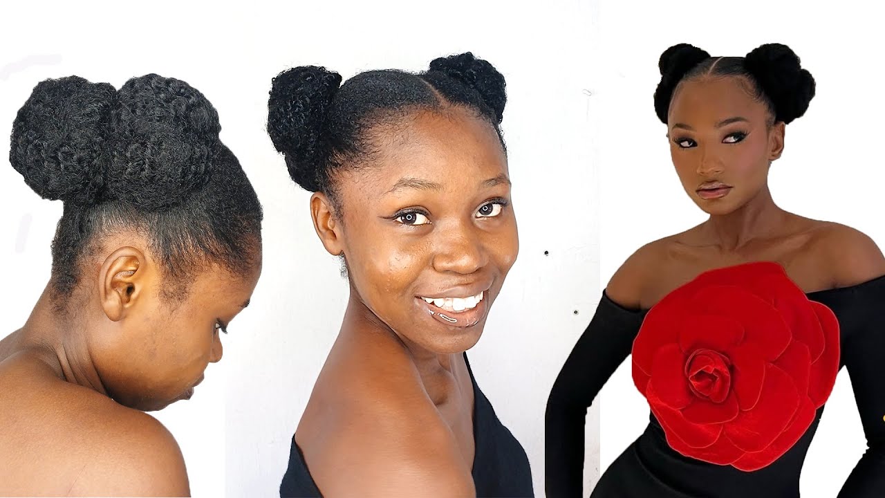 IF YOU LOVE TEMI OTEDOLA, WATCH ME RECREATE HER BULGARI HAIR LOOK with joy 😂🤣 | (Space Bun)