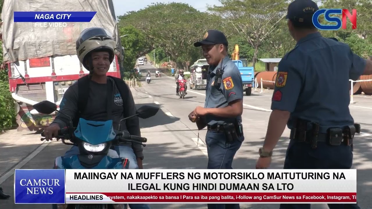 Maiingay na modified mufflers ng mga motorsiklo, inirereklamo ng mga residente
