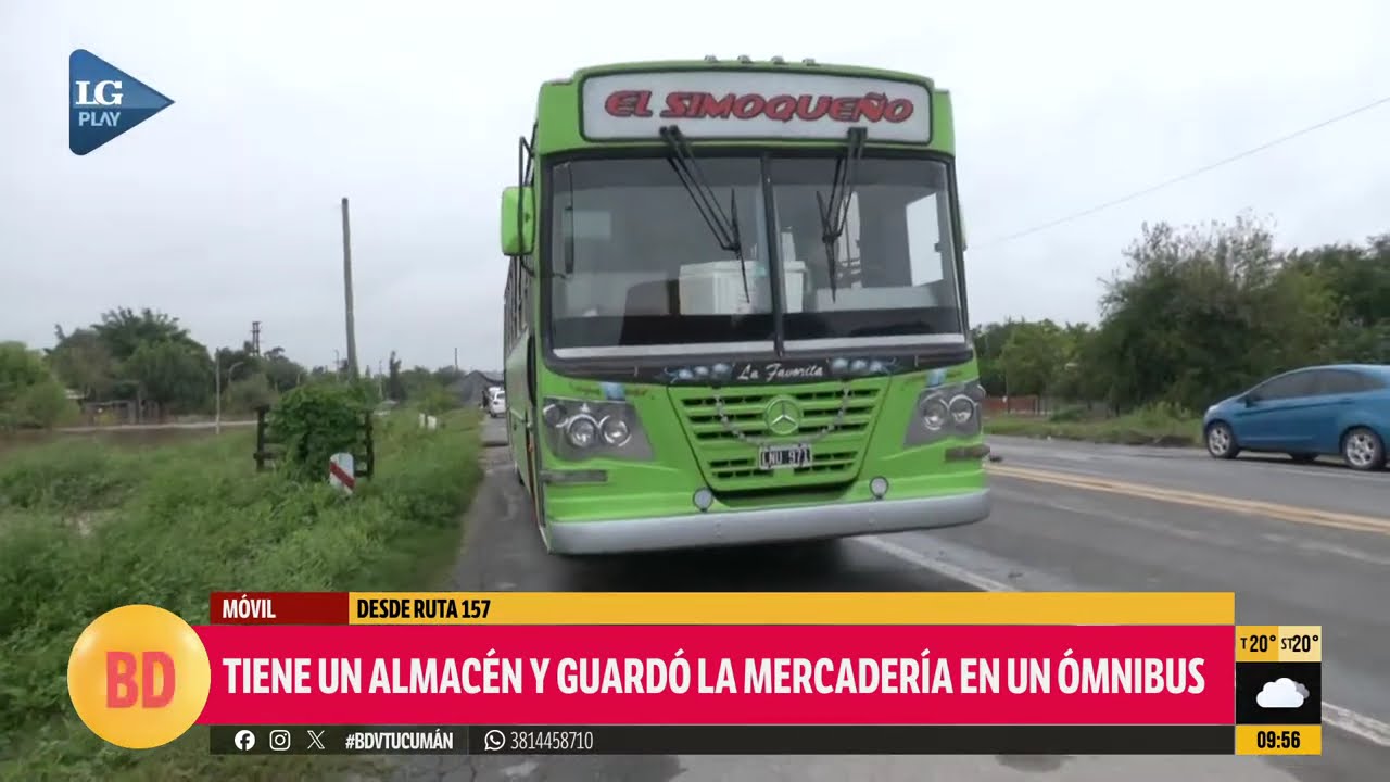 Hasta las lágrimas: un comerciante protege su mercadería en un colectivo