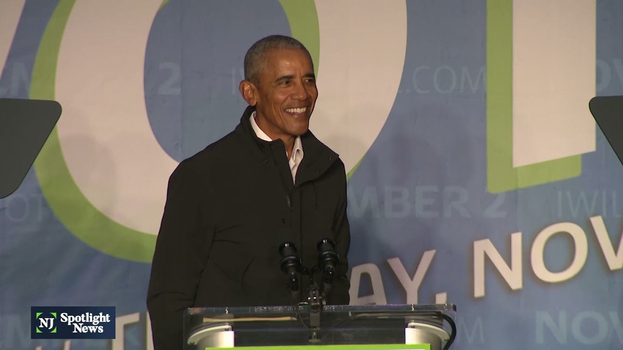Former President Obama campaigns for Murphy in NJ