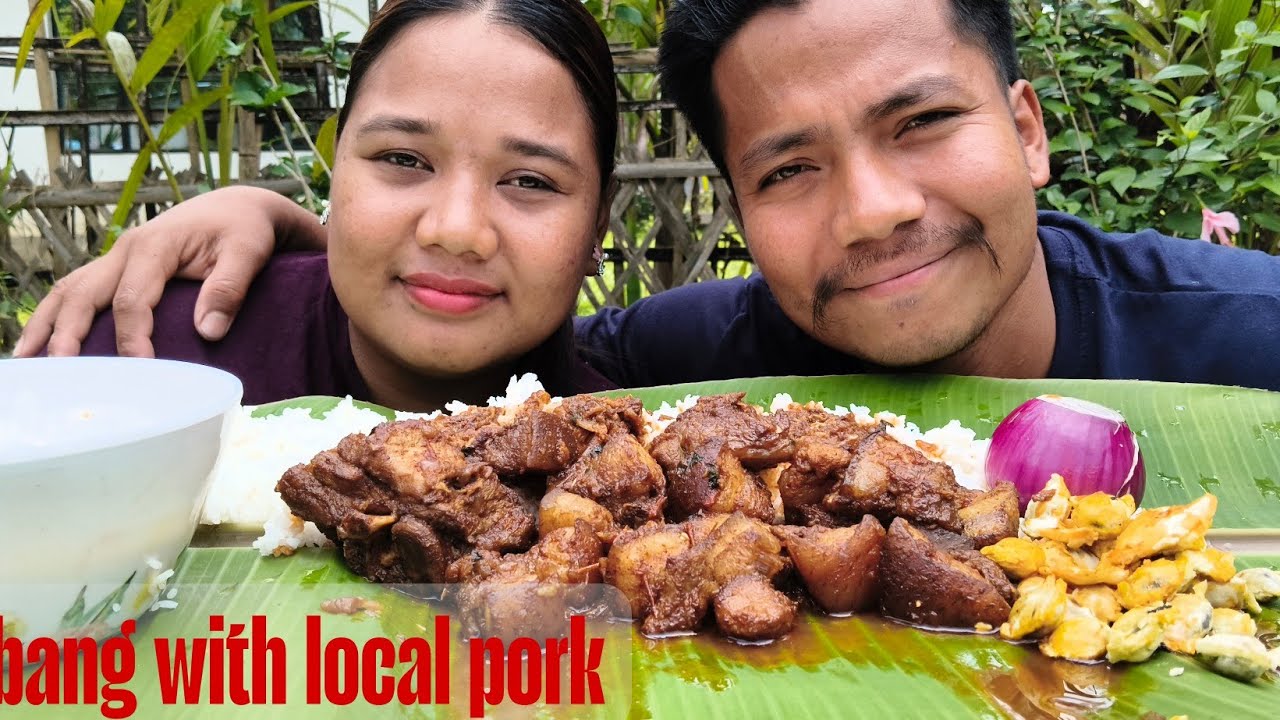 MUKBANG II EATING DRY FRY LOCAL PORK WITH YONGCHAK@Husbandnwife 