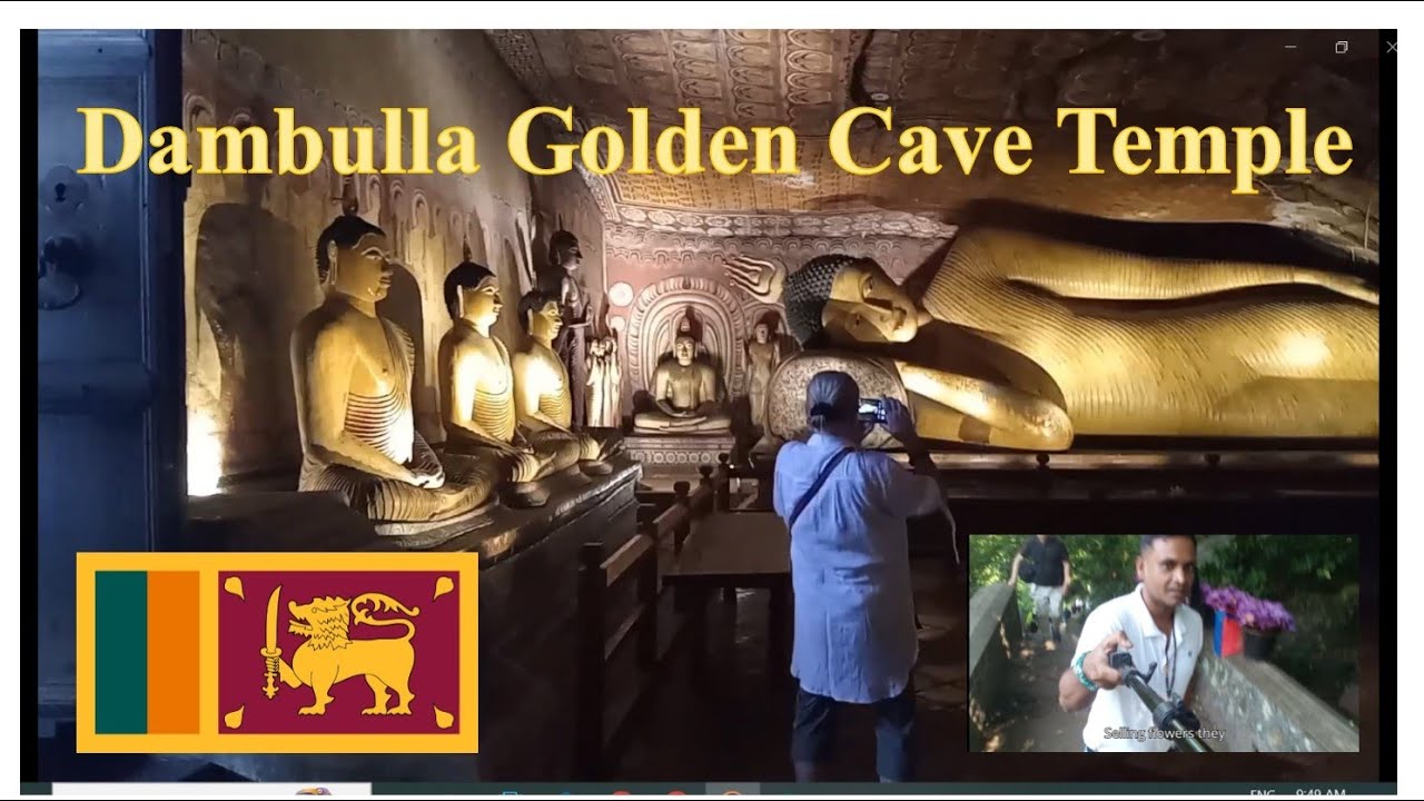 Going Inside the Golden Cave Temple Dambulla, Sri Lanka
