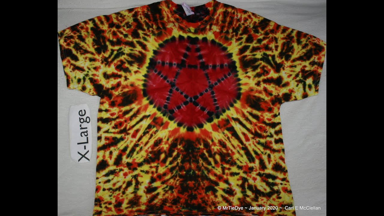 Tie Dye a Pentacle tee