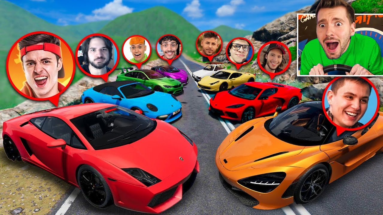 Destruindo 50 YOUTUBERS no BeamNG Drive (O FILME)
