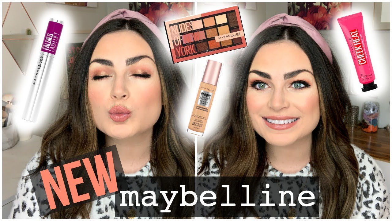 MAYBELLINE ONE BRAND TUTORIAL + Trying New Products