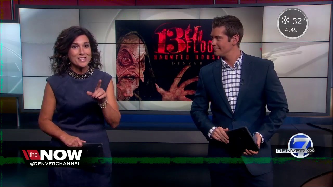 News Anchors go through a haunted house with a surprise twist