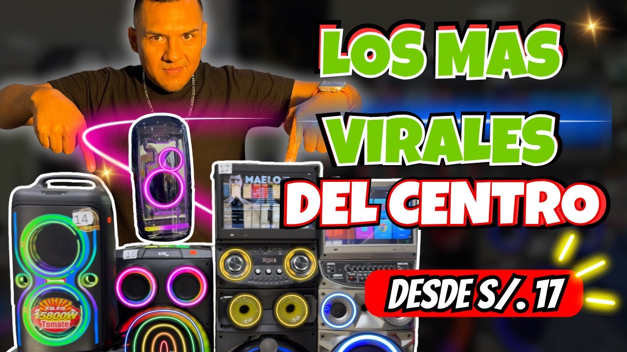 Los Parlantes Más Brutales del Perú 🔊 | Potencia, Luces RGB y Android Desde S/17 en Cercado de Lima
