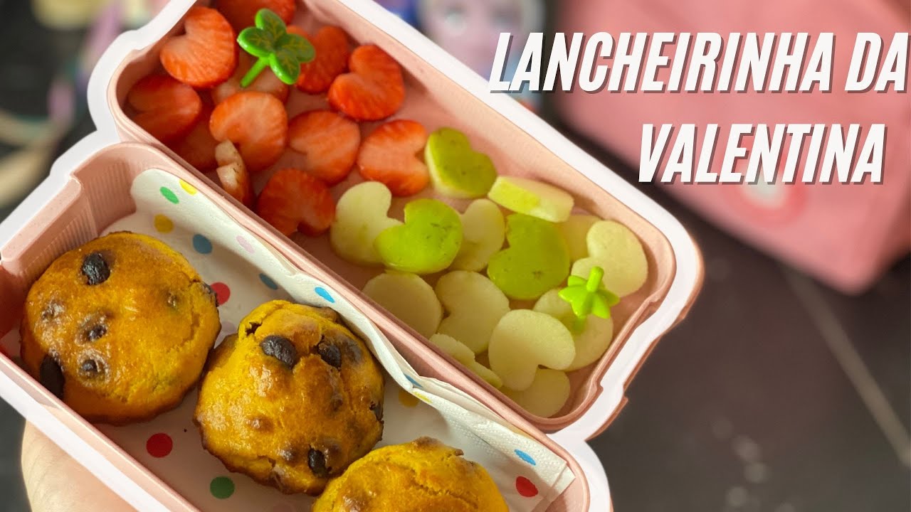 Receita bolinho de cenoura 🥕 + Lancheirinha de hoje 💝✨