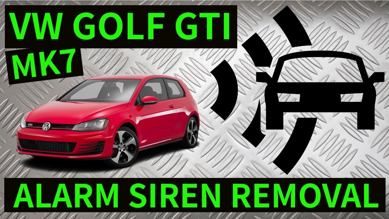 VW GOLF MK7 - How To Remove Alarm Siren Sounder Removal Replacement