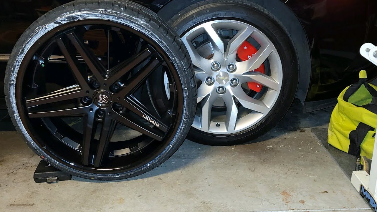 22' lexani ekko on my 2015 impala MY RIMS FINALLY CAME!!!