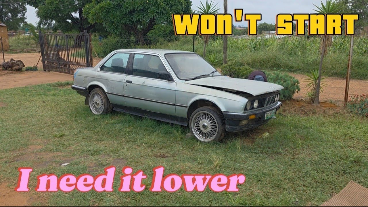 Cutting the Springs on my BMW E30 - Lowered E30 - Doesn't Want to Start