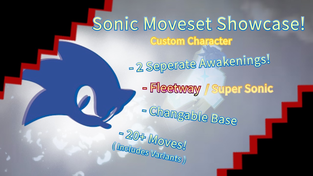 Super Sonic/Fleetway Moveset JJS (description for info and time stamps)