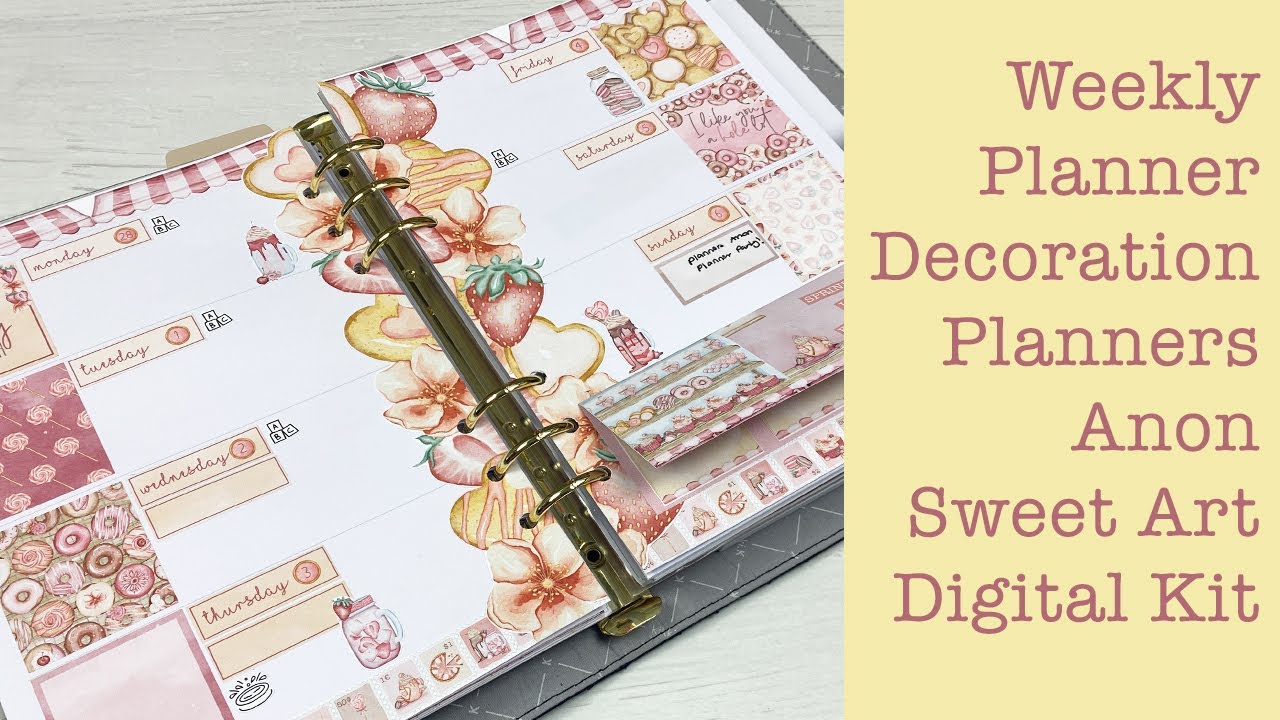 Weekly Planner Decoration - Planners Anon Sweet Art Digital Kit