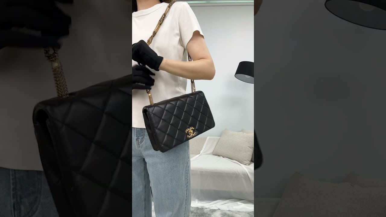 [Pre-Loved] CHANEL as3387 flap chain shoulder bag 105391821