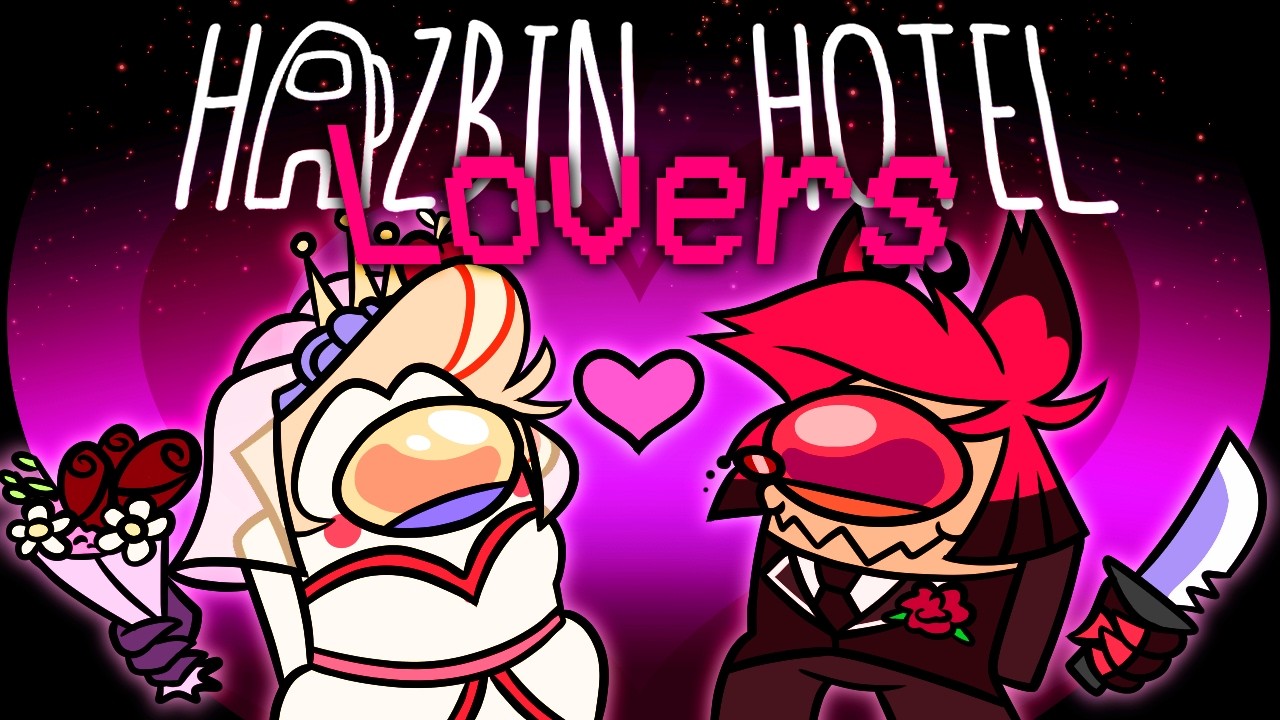 LOVERS ROLE with Hazbin Hotel Characters in VRChat AMONG US