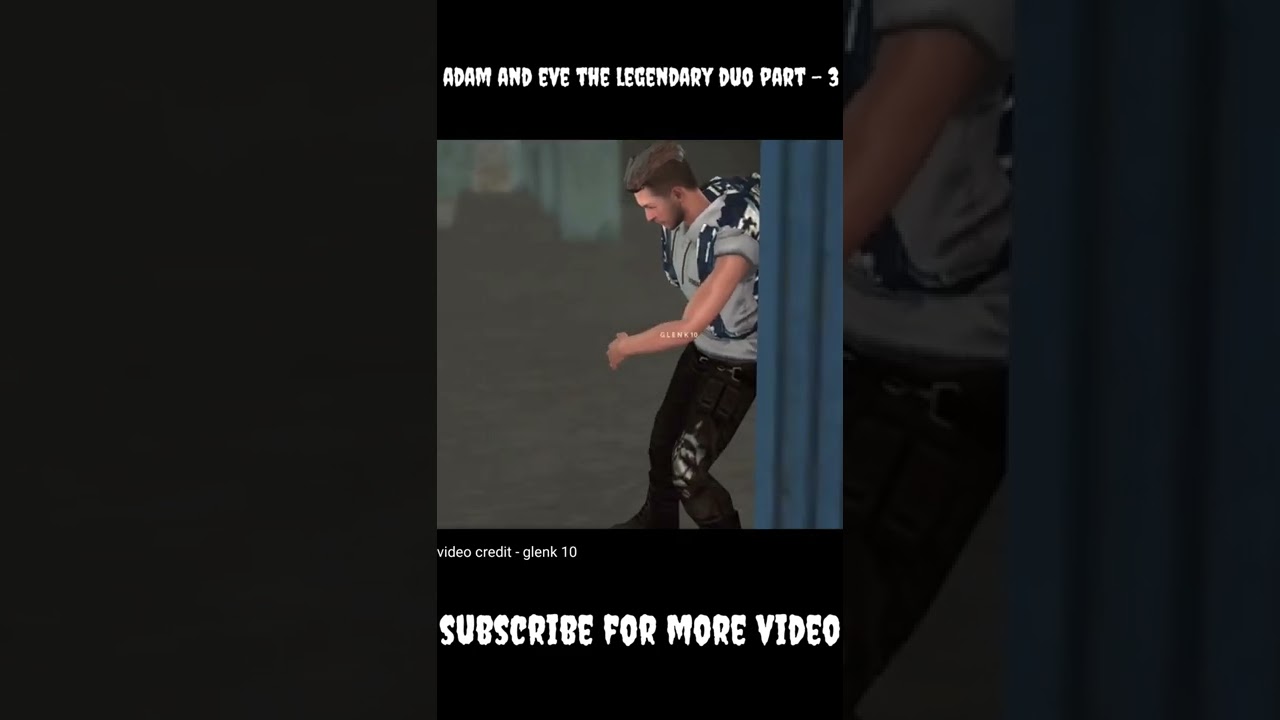 Adam and eve the legendary duo part - 3 | Garena Free Fire - #shorts #short