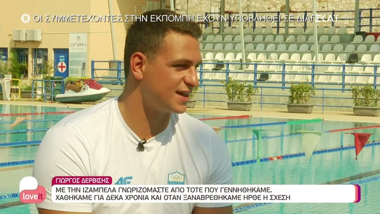 Ο Γιώργος Δερβίσης στη κάμερα του 