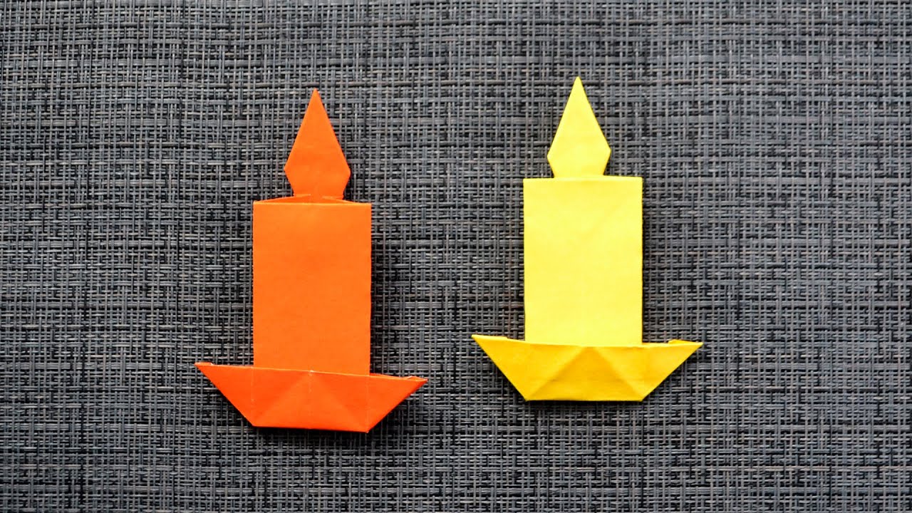 Paper CANDLE Origami | Tutorial DIY by ColorMania