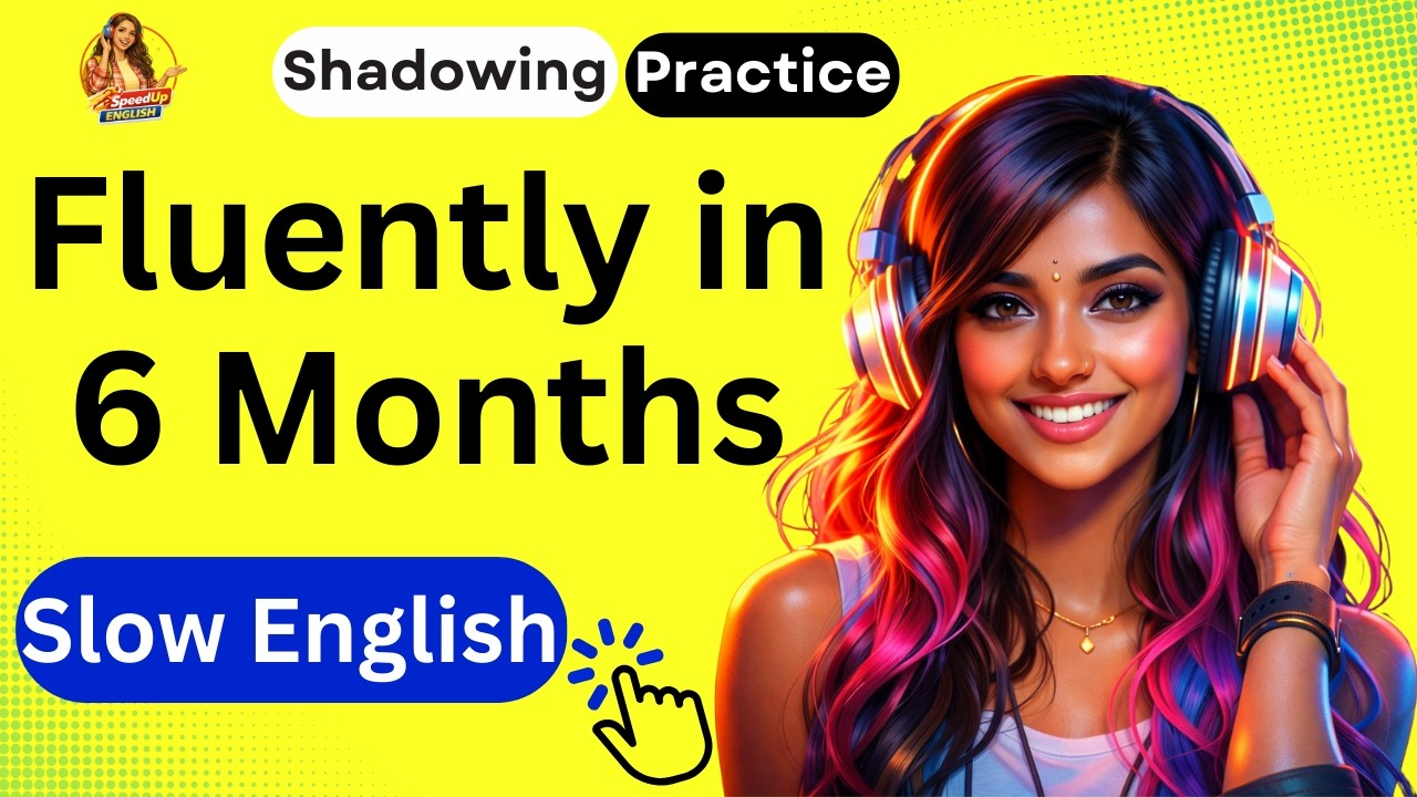 Speak English Fluently in 6 Months | Daily Routine | Speaking & Shadowing Practice for Beginners