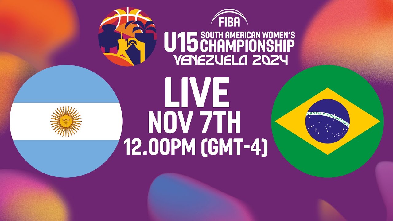 Argentina v Brazil | Full Basketball Game | South American U15 Women's Championship 2024