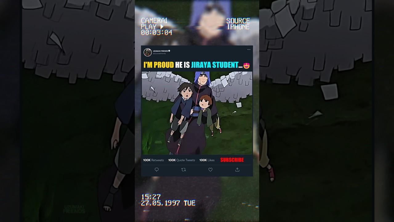 I'M PROUD 🥲 SHE IS JIRAYA'S STUDENT 🔥☠️ #konan #yahiko #nagato #jiraya #narutoshippuden #animeshorts