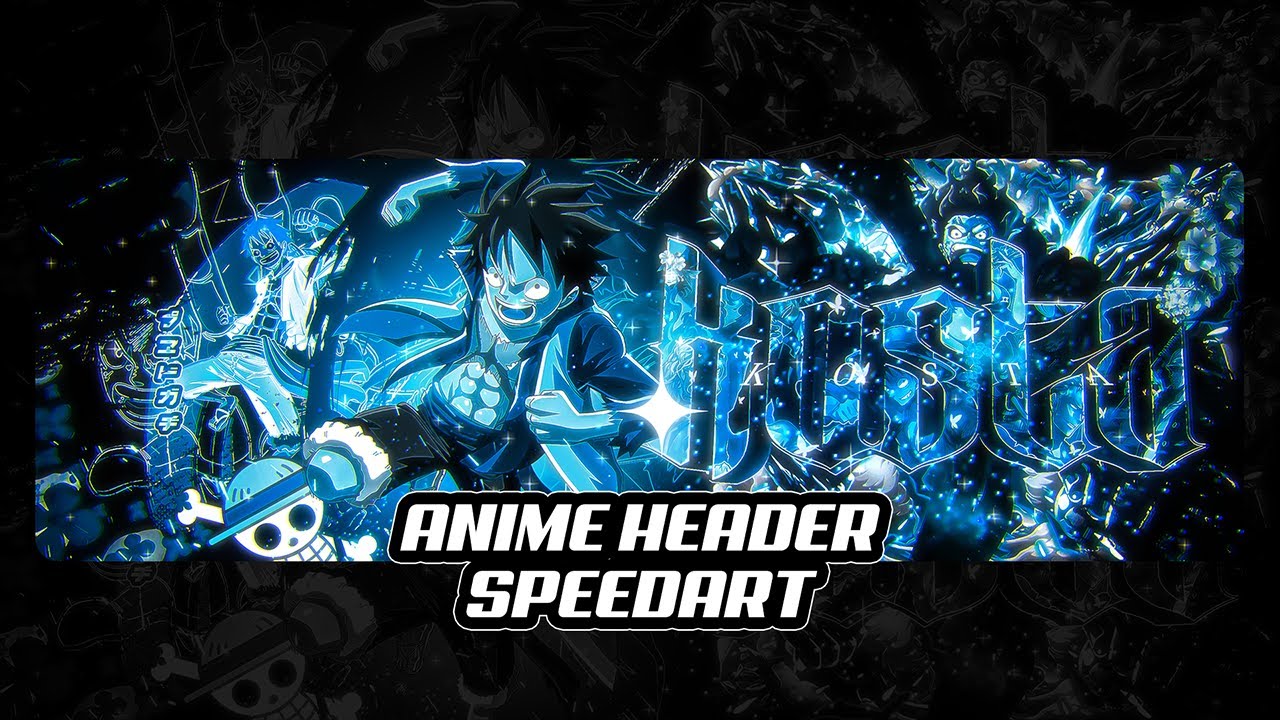 How I made this *INSANE* Anime header | Speed Art
