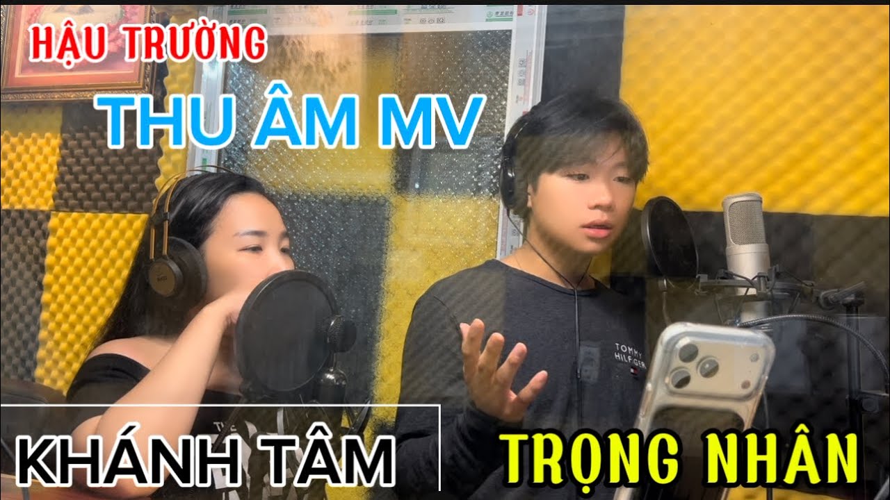 HẬU TRƯỜNG THU ÂM | KHÁNH TÂM - TRỌNG NHÂN . MỚI THU THÔI LÀ THẤY RỤNG TIM . RA QUAY  MV CHẮC XỈU …