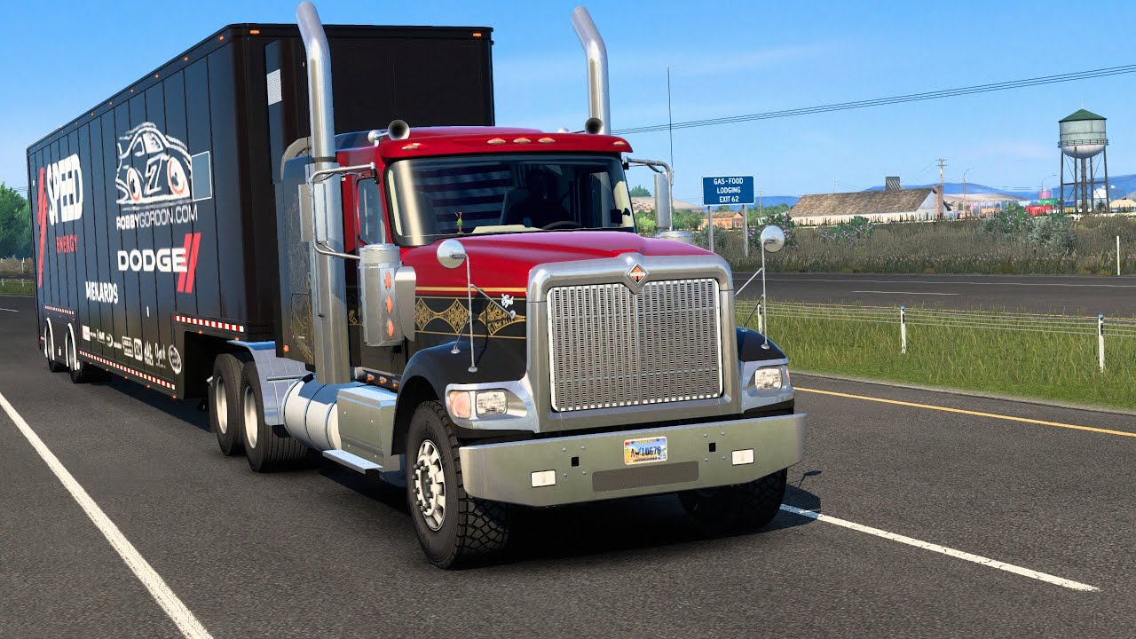 ATS ★ UTAH ★ International 9900i (Cummins 444 engine by Kriechbaum) American Truck Simulator 2K60