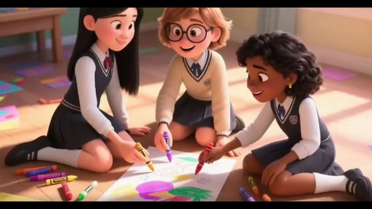 Learning Teamwork Through a Group Project | Ava, Clara, and Elise Work Together