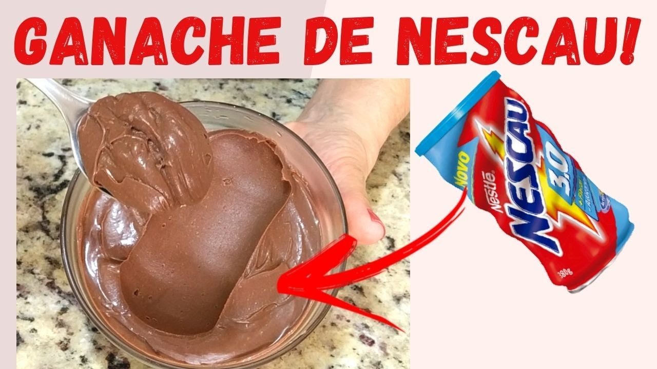 GANACHE DE NESCAU PERFEITA DEMAIS!