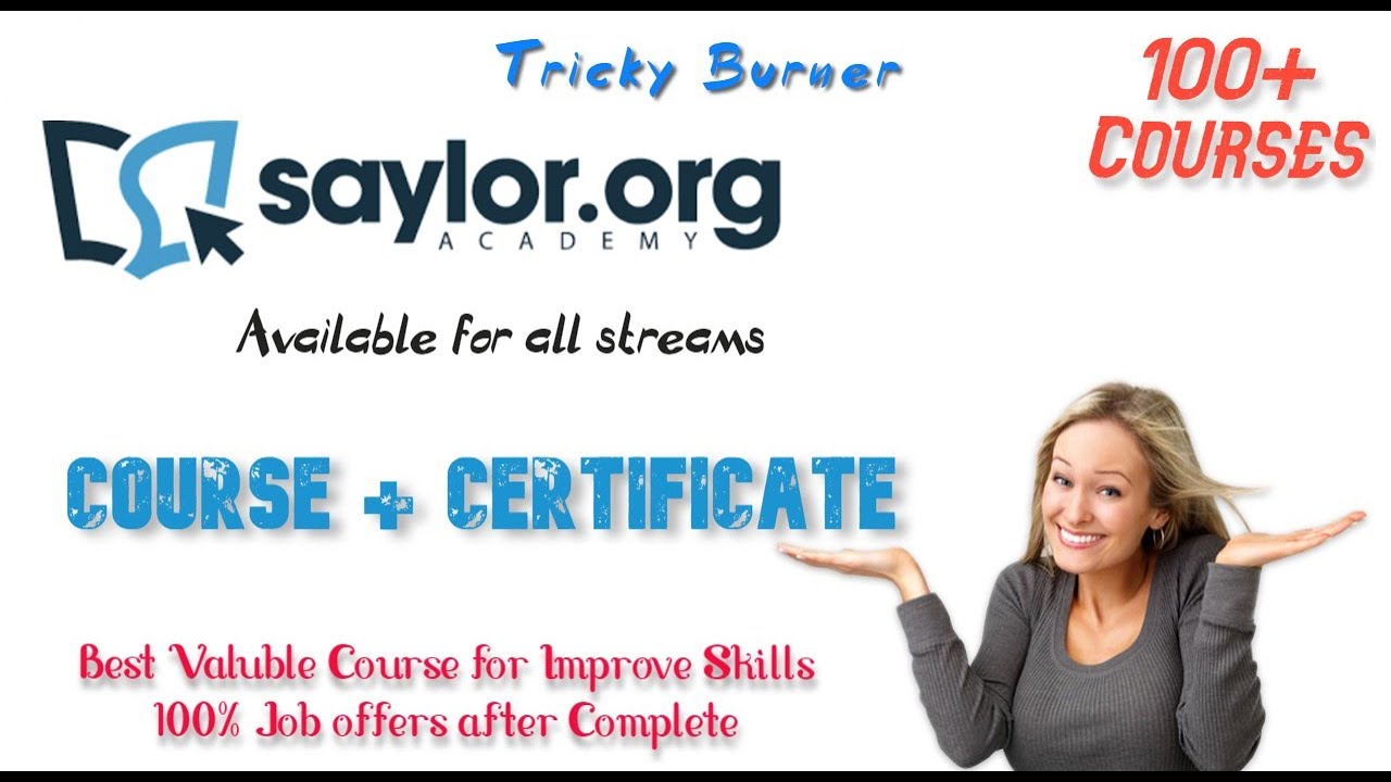 FREE Course with certificate - Saylor Academy - Get Job after complete - Bloglimo