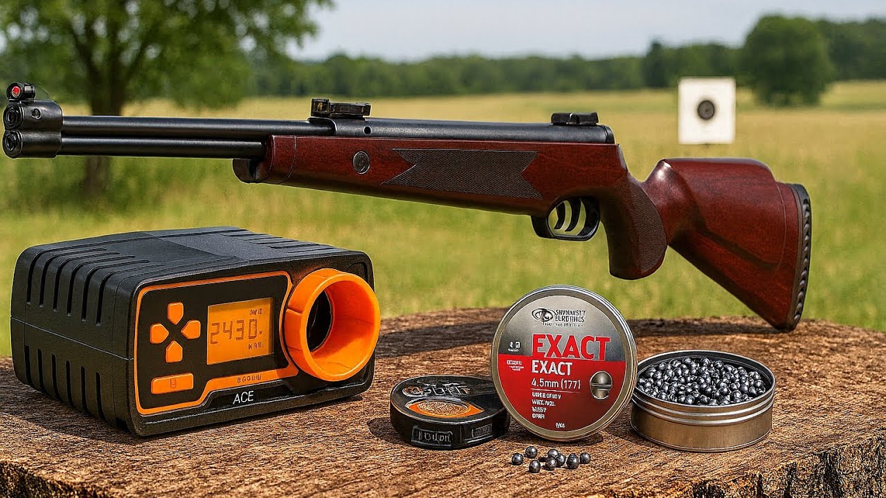 Test Wiatrówki Hammerli Hunter Force 900 4.5mm Moc oraz prędkość na Chrono. Wersja do 16 J PL