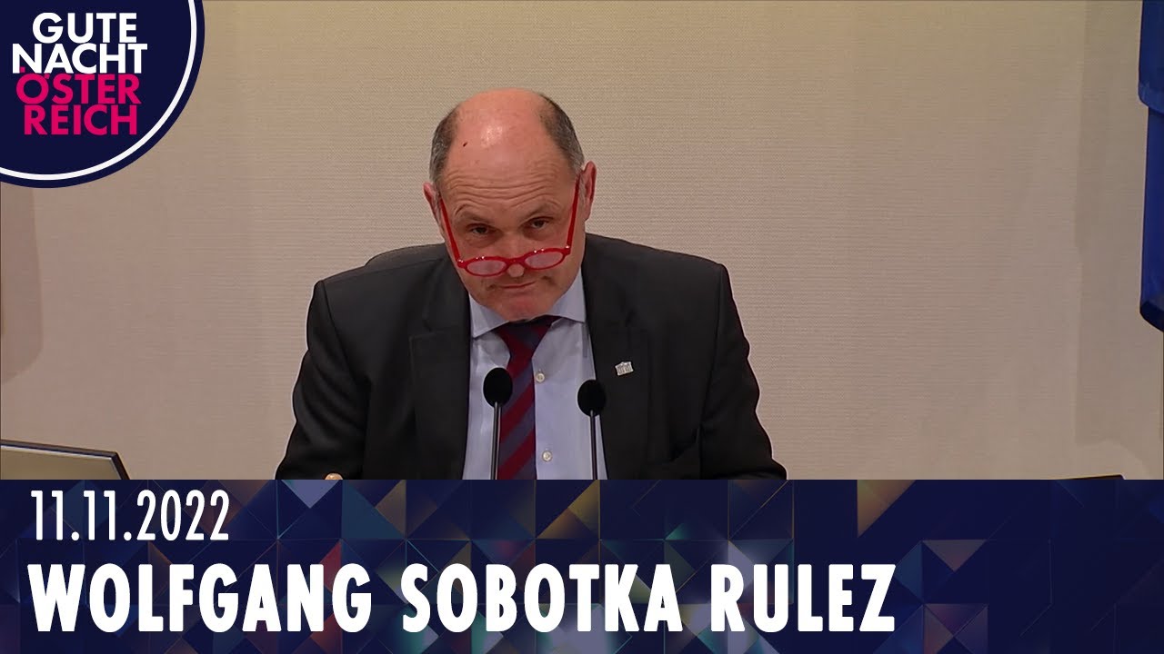 Wolfgang Sobotka rulez | Gute Nacht Österreich mit Peter Klien