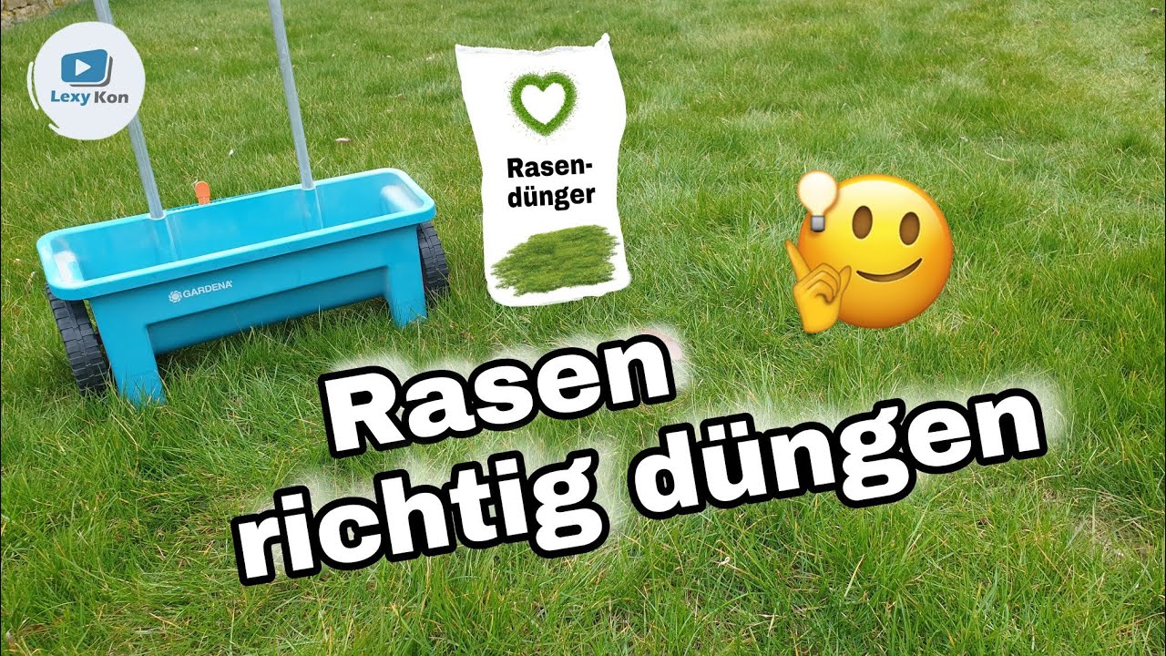 Rasendünger | Rasen richtig düngen - SO WIRD'S GEMACHT !