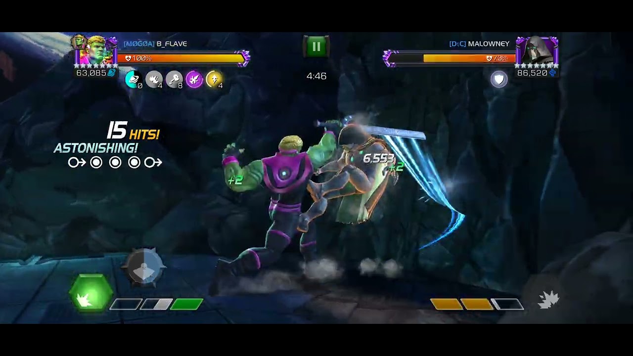 Mcoc Alliance War - Hulkling vs Infamous Iron man - Node 4