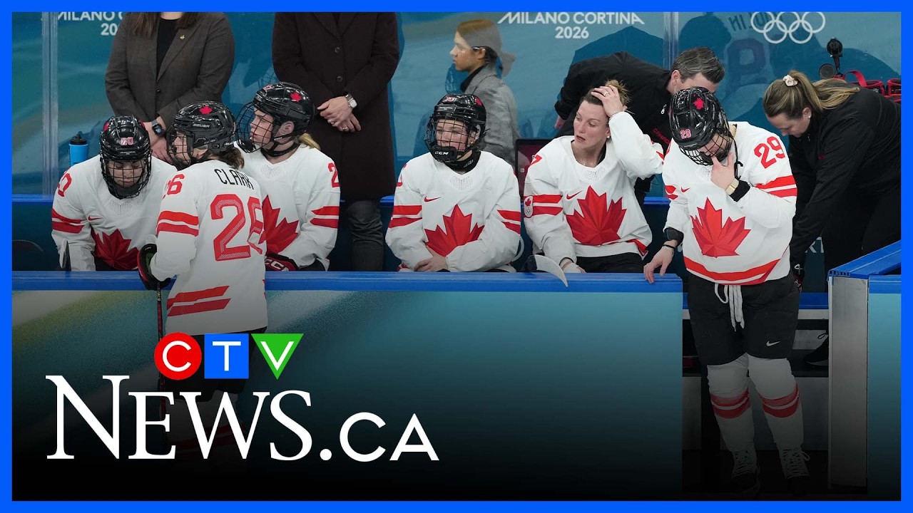 Canadian women's hockey team takes silver after falling to USA 2-1 in overtime