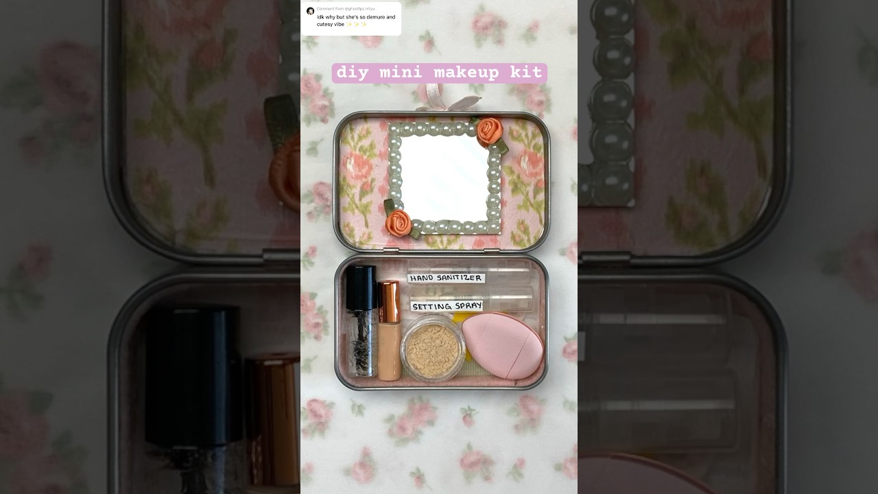 DIY MINI MAKEUP KIT 💋 Altoids Wallet 🌷 # #diy #makeuphacks #minimakeup