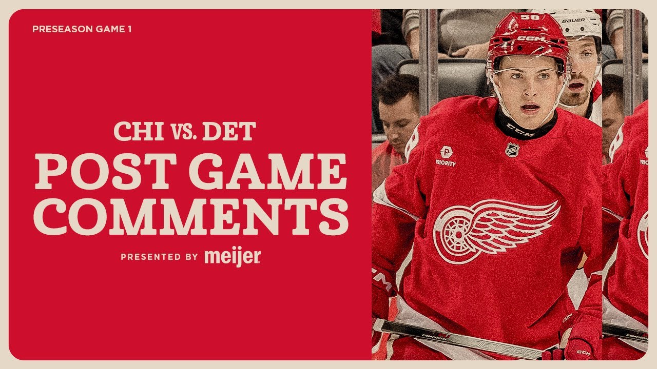 Emmitt Finnie, Carter Mazur, Todd McLellan Post Game Comments vs CHI | Sept. 23, 2025