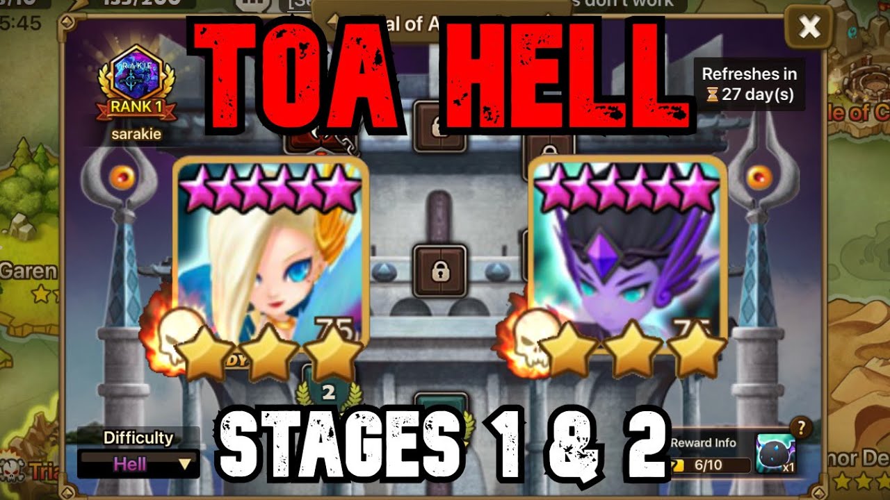 TOA HELL STAGES 1 (FTP) & 2 (PTW) -LAIMA & ASCHUBEL- SEPTEMBER 2021