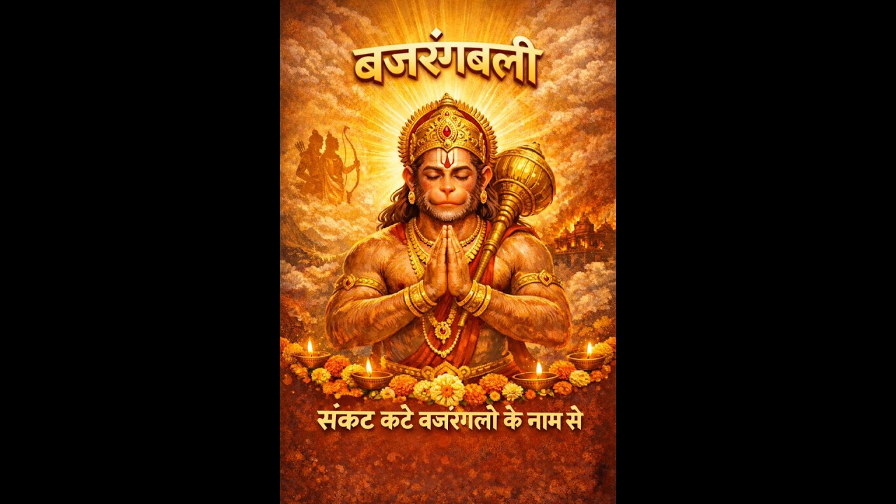 जय बजरंगबली 🚩 | संकट हरने वाला हनुमान भजन | Original Hanuman Bhajan | Bhakti Shorts