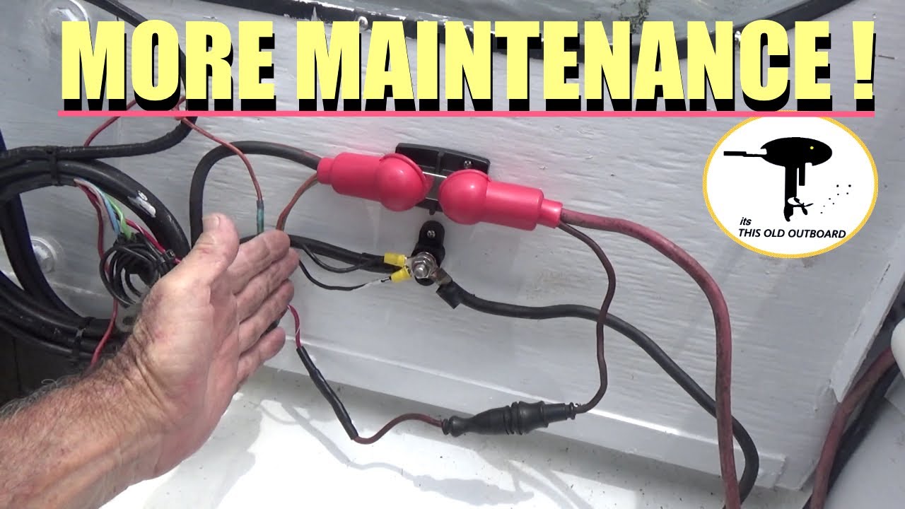 Relocating Boat Marine Battery and This Happened - #outboardrepairvideos