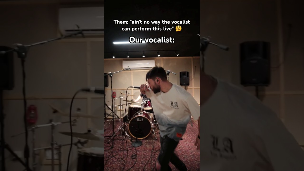 Did our vocalist proved them wrong? #metalcore #vocalist #shorts