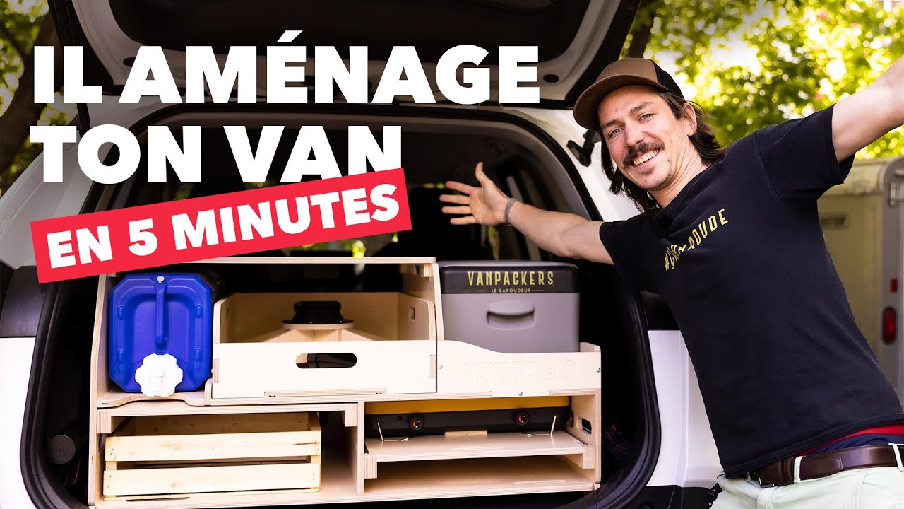 ⚒️ VAN TOUR : Comment AMÉNAGER ton VAN avec un KIT AMOVIBLE avec Le Baroudeur